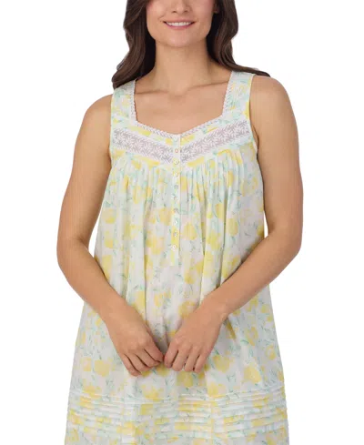 Eileen West Women's Cotton Sleeveless Short Chemise