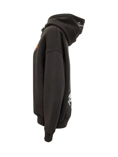 Kenzo Futura Graphic Flower Hoodie In Brown