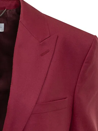 Stella Mccartney Single-breasted Blazer In Burgundy