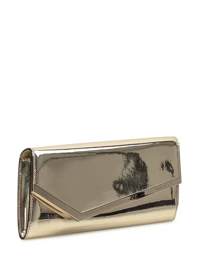 Jimmy Choo Emmie Clutch In Gold