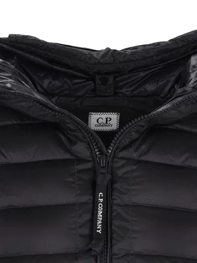 C.p. Company Quilted Puffer Gilet - Black In Black