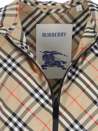Burberry Women Archivio Check Waterproof Jacket