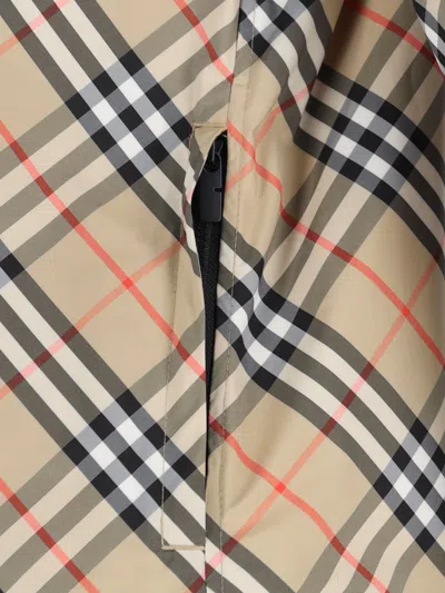 Burberry Women Archivio Check Waterproof Jacket