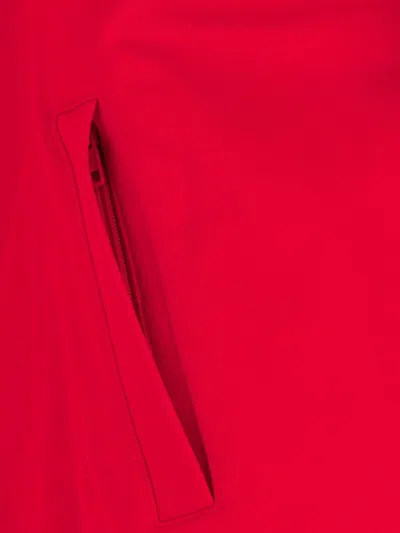 Balenciaga High Collar Ribbed Cuffs Side Pockets In Red