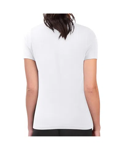 G-iii 4her By Carl Banks Women's White New York Yankees Retro Roses Fitted T-shirt