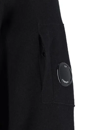 C.p. Company C.p.company Wool Crewneck Sweater In Black