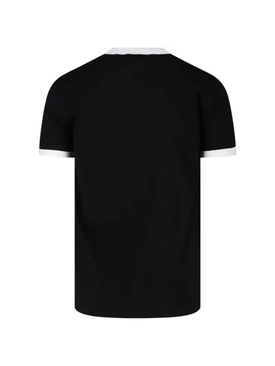 Dolce & Gabbana Round Neck T-shirt In Cotton In Black