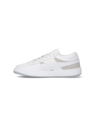Givenchy G Move White Low Top Sneakers With Logo Detail On The Side In Leather Man