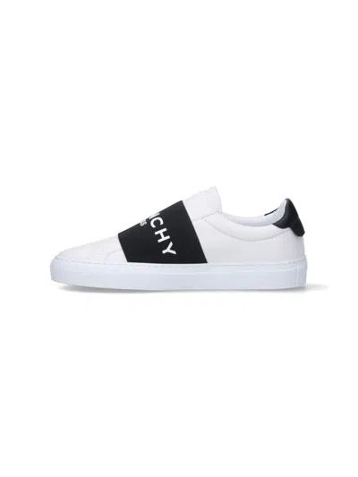 Givenchy Slip-on Sneakers With Black Band Logo Detail