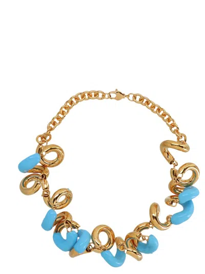 Sunnei Golden Fusillo Necklace In Gold
