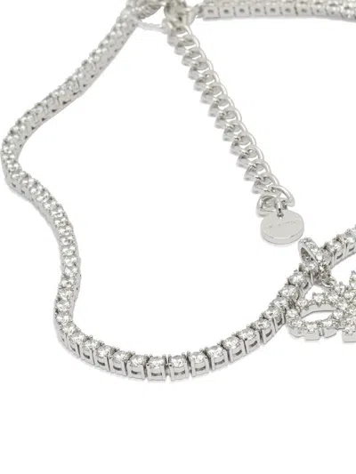 Self-portrait Jewels Silver In Metallic