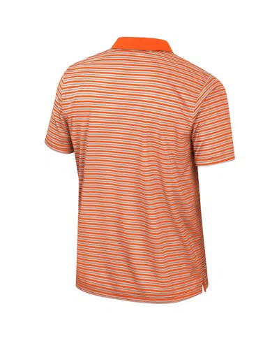 Colosseum Men's Orange Oregon State Beavers Striped Polo Shirt In Orange