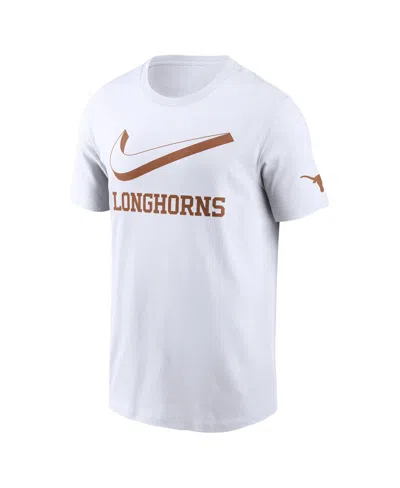 Nike Men's White Texas Longhorns Primetime 2-hit Swoosh T-shirt In White