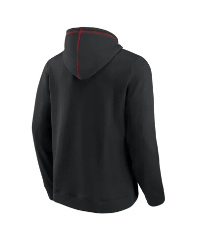 Fanatics Men's Black Wisconsin Badgers Toppler Fleece Pullover Hoodie In Black