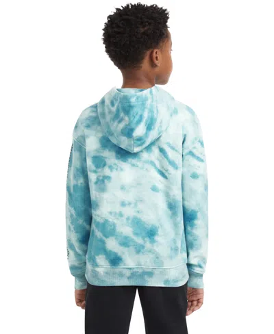 Abercrombie Boys All-over Print Pullover Hoodie In Blue