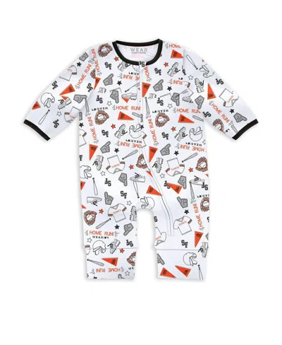 Wear By Erin Andrews Baby Boys And Girls San Francisco Giants Sleep Play With Bib Set In White