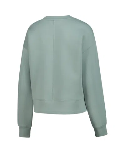 Levelwear Women's Green Uswnt Luxe Sponge Tri-blend Pullover Sweatshirt In Green