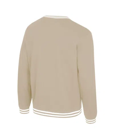 Stadium Essentials Men's And Women'sâ Tan New York Liberty Club Level Chenille Pullover Sweatshirt
