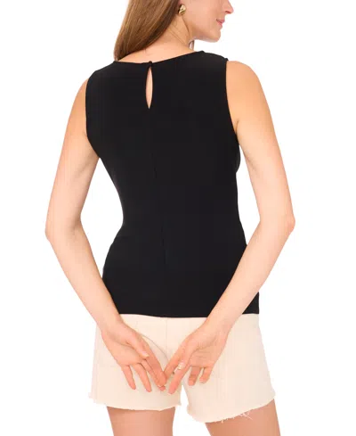 Vince Camuto Women's Solid Twist-front Sleeveless Top In Black
