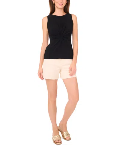 Vince Camuto Women's Solid Twist-front Sleeveless Top In Black