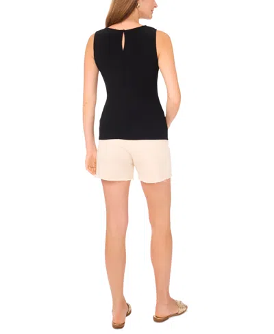Vince Camuto Women's Solid Twist-front Sleeveless Top In Black