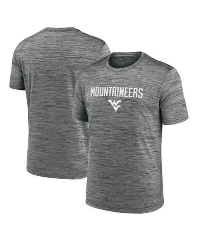 Nike West Virginia Sideline Velocity  Men's Dri-fit College T-shirt In Gray