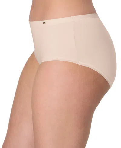Bali Women's Lux Cotton Essentials Hipster Underwear Dflehp In Neutral