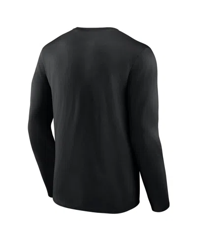 Fanatics Men's Black Pittsburgh Penguins Authentic Pro Core Secondary Long Sleeve T-shirt In Black
