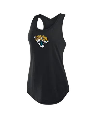 Fanatics Women's Black Jacksonville Jaguars Iron Fan Tank Top In Black