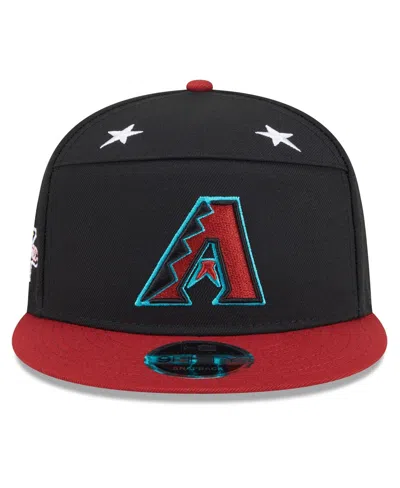 New Era Men's Black/red Arizona Diamondbacks 2025 Mlb All-star Game Side Patch 9fifty Snapback Hat