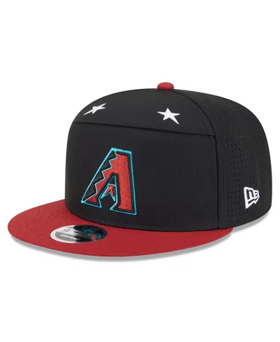 New Era Men's Black/red Arizona Diamondbacks 2025 Mlb All-star Game Side Patch 9fifty Snapback Hat