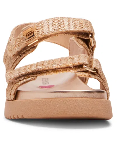 Steve Madden Jmonar Rhinestone Slingback Sandal In Gold