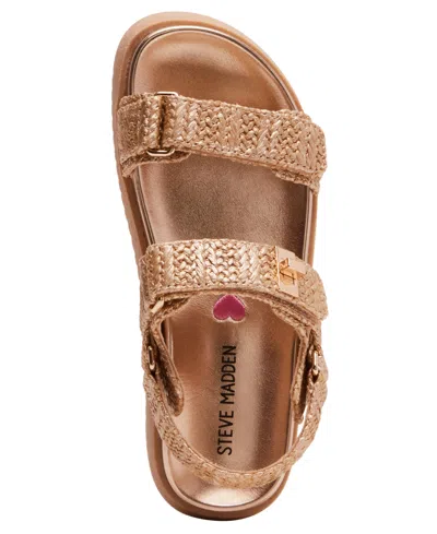 Steve Madden Jmonar Rhinestone Slingback Sandal In Gold
