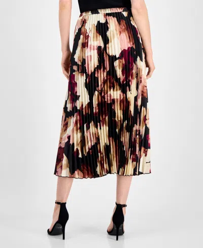 Anne Klein Pleated Pull-on Midi Skirt