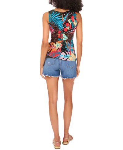 Vince Camuto Women's Sleeveless Twist-front Top In Multi