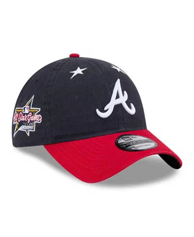 New Era Men's Navy/red Atlanta Braves 2025 Mlb All-star Game 9twenty Adjustable Hat