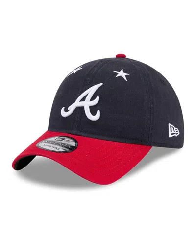 New Era Men's Navy/red Atlanta Braves 2025 Mlb All-star Game 9twenty Adjustable Hat