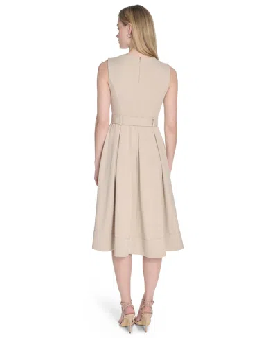 Calvin Klein Women's Scuba Crepe Sleeveless A-line Dress