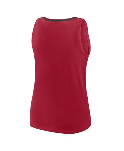 Logo Athletic Women's Red Tampa Bay Buccaneers Stellar Win V-neck Tank Top