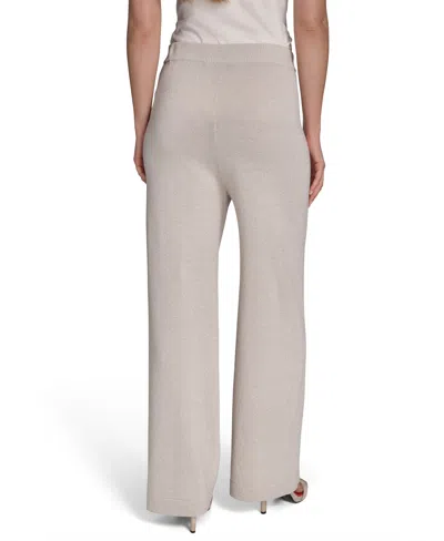 Halston Women's High-rise Wide-leg Knit Pants