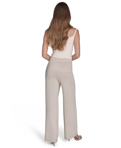 Halston Women's High-rise Wide-leg Knit Pants