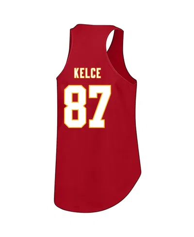 Fanatics Women'sâ Travis Kelce Red Kansas City Chiefs Plus Size Name Number Tank Top
