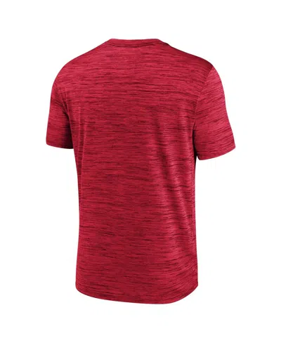 Nike Scarlet Ohio State Buckeyes Campus Center Block Velocity Performance T-shirt In Red