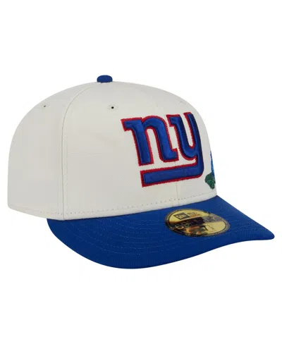 New Era Men's Cream/royal New York Giants Tonal Floral 59fifty Fitted Hat