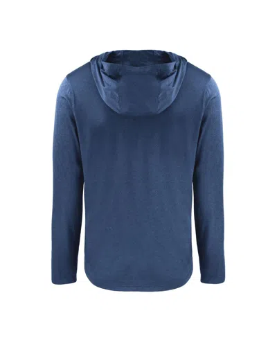 Cutter & Buck Men's Navy Navy Midshipmen Coastline Epic Comfort Eco Long Sleeve Hoodie T-shirt