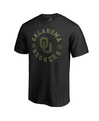 Fanatics Men's Black Oklahoma Sooners Liberty T-shirt In Black