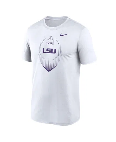Nike White Lsu Tigers Primetime Legend Icon Performance T-shirt In White