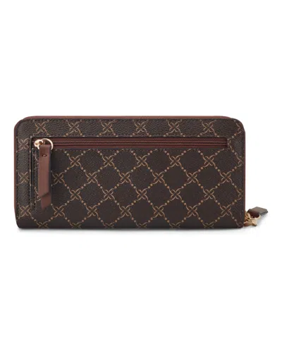 Nine West Lockup 9s Zip Around Wristlet