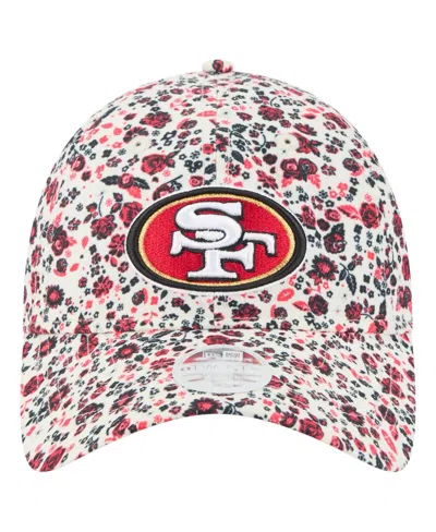 New Era Women's Cream San Francisco 49ers Ditzy 9twenty Adjustable Hat