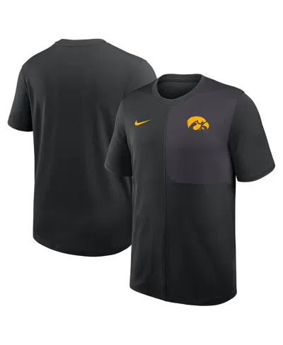 Nike Men's Black Georgia Bulldogs 2025 Sideline Uv Performance Coach T-shirt